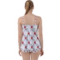 Poppies pattern, poppy flower symetric theme, floral design Babydoll Tankini Set View2