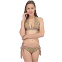 Colorful geometric pattern Tie It Up Bikini Set View1