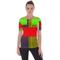 Serippy Shoulder Cut Out Short Sleeve Top by SERIPPY