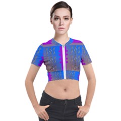 Serippy Short Sleeve Cropped Jacket by SERIPPY