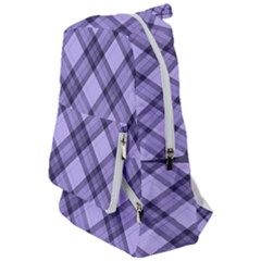 Pastel Purple And Steel Black Lines Pattern, Retro Tartan, Classic Plaid Travelers  Backpack by Casemiro