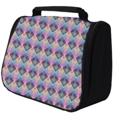 Pink And Blue Full Print Travel Pouch (big) by Sparkle