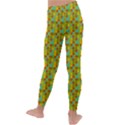 Lemon And Yellow Kids  Lightweight Velour Leggings View4