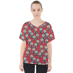 Zombie Virus V-neck Dolman Drape Top by helendesigns