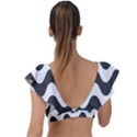 Copacabana  Plunge Frill Sleeve Bikini Top View2