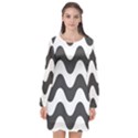 Copacabana  Long Sleeve Chiffon Shift Dress  View1