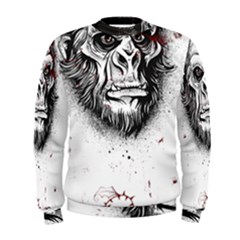 Monster Monkey From The Woods Men s Sweatshirt by DinzDas