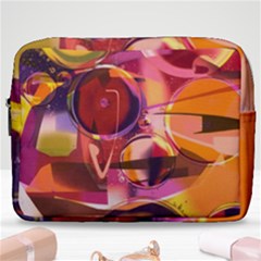 Fractured Colours Make Up Pouch (large) by helendesigns