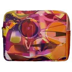 Fractured Colours Make Up Pouch (large) by helendesigns