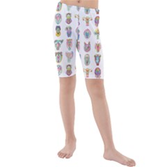 Female Reproductive System  Kids  Mid Length Swim Shorts by ArtByAng