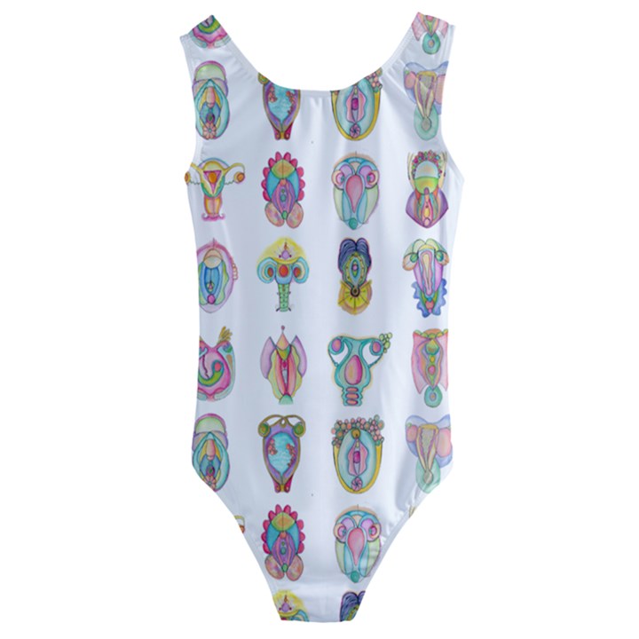 Female Reproductive System  Kids  Cut-Out Back One Piece Swimsuit