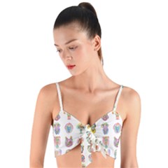 Female Reproductive System  Woven Tie Front Bralet by ArtByAng