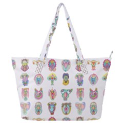 Female Reproductive System  Full Print Shoulder Bag by ArtByAng