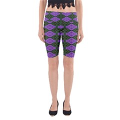 Digital Grapes Yoga Cropped Leggings by Sparkle