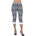 Optical Illusion Lightweight Velour Capri Leggings  View1