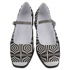 Optical Illusion Women s Mary Jane Shoes by Sparkle