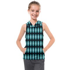 Mandala Pattern Kids  Sleeveless Hoodie by Sparkle