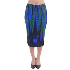 Glowleafs Velvet Midi Pencil Skirt by Sparkle