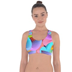 3d Color Swings Cross String Back Sports Bra by Sparkle