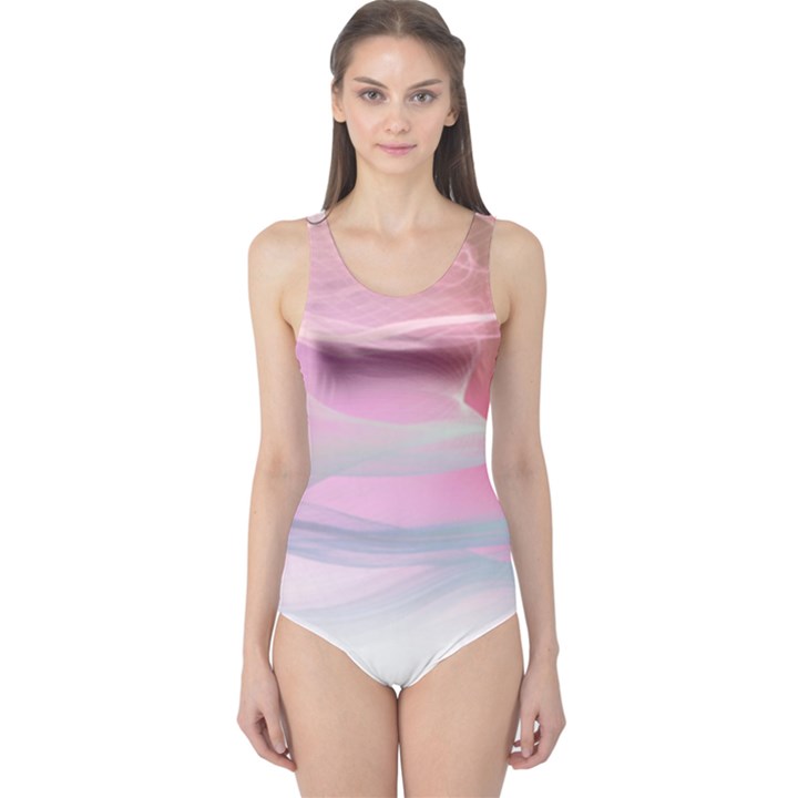 Pink Fractal One Piece Swimsuit