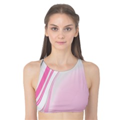 Modern Pink Tank Bikini Top by Sparkle