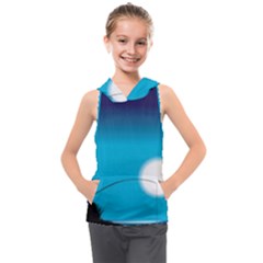 Fishing Kids  Sleeveless Hoodie by Sparkle