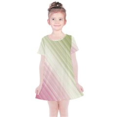 Pink Green Kids  Simple Cotton Dress by Sparkle