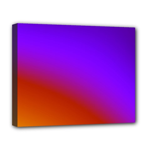 Violet Orange Deluxe Canvas 20  X 16  (stretched) by Sparkle