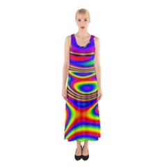 Rainbow Sleeveless Maxi Dress by Sparkle