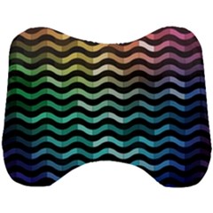 Digital Waves Head Support Cushion by Sparkle