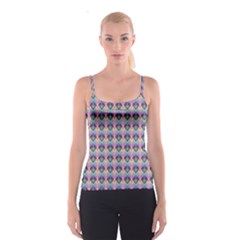 Pink And Blue Spaghetti Strap Top by Sparkle