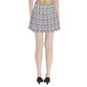 Blue Haired Girl Pattern Blue Pleated Mini Skirt View2