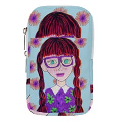 Purple Glasses Girl Wall Waist Pouch (small) by snowwhitegirl