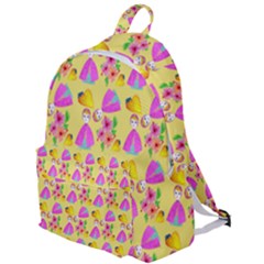 Girl With Hood Cape Heart Lemon Pattern Yellow The Plain Backpack by snowwhitegirl