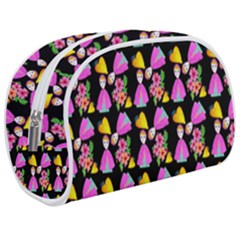 Girl With Hood Cape Heart Lemon Pattern Black Makeup Case (medium) by snowwhitegirl