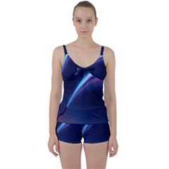 Light Fleeting Man s Sky Magic Tie Front Two Piece Tankini by Mariart