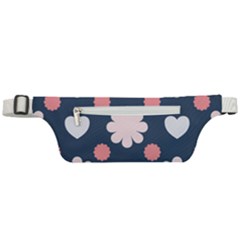 Flowers And Hearts  Active Waist Bag by MooMoosMumma