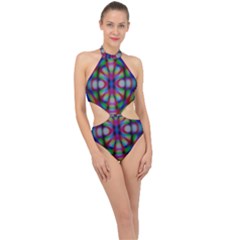 Carnivale Halter Side Cut Swimsuit by Angelandspot