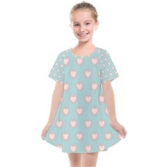 Stir Crazy For You - Blue  Kids  Smock Dress by MooMoosMumma