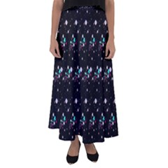 Galaxy Stars Flared Maxi Skirt by Sparkle