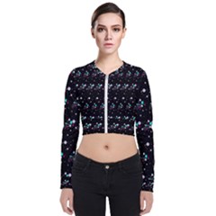 Galaxy Stars Long Sleeve Zip Up Bomber Jacket by Sparkle