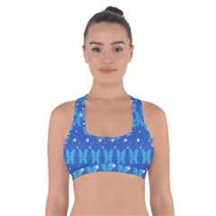 Glitter Butterfly Cross Back Sports Bra by Sparkle