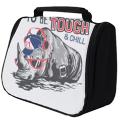 Choose To Be Tough & Chill Full Print Travel Pouch (big) by Bigfootshirtshop