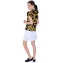 Black Yellow Brown Camouflage Pattern Women s Polo Tee View2