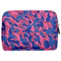 Blue and Pink Camouflage Pattern Make Up Pouch (Medium) View2