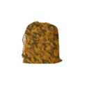 Brown and Orange Camouflage Drawstring Pouch (Small) View2