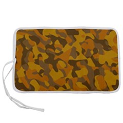 Brown And Orange Camouflage Pen Storage Case (s) by SpinnyChairDesigns