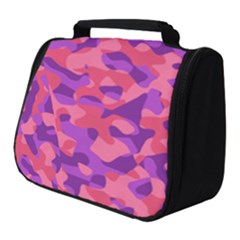 Pink And Purple Camouflage Full Print Travel Pouch (small) by SpinnyChairDesigns