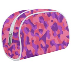 Pink And Purple Camouflage Makeup Case (medium) by SpinnyChairDesigns