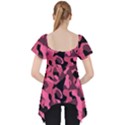 Black and Pink Camouflage Pattern Lace Front Dolly Top View2